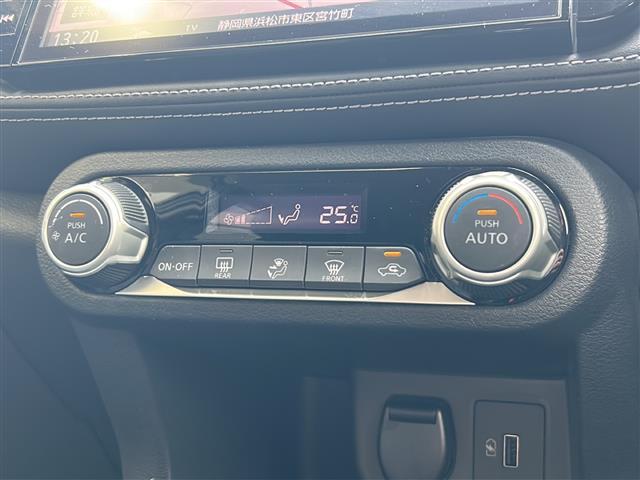 キックス X 純正ナビ アラウンドビューモニター プロパイロット ETC 電動パーキング LEDヘッドライト ツートンカラー ハーフレザー サイドカーテンエアバッグ 衝突被害軽減システム 車線逸脱警報 ソナー(16枚目)