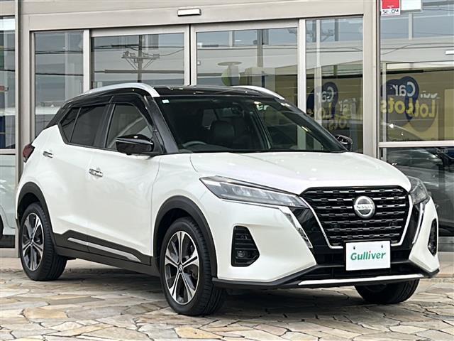 キックス X 純正ナビ アラウンドビューモニター プロパイロット ETC 電動パーキング LEDヘッドライト ツートンカラー ハーフレザー サイドカーテンエアバッグ 衝突被害軽減システム 車線逸脱警報 ソナー(32枚目)