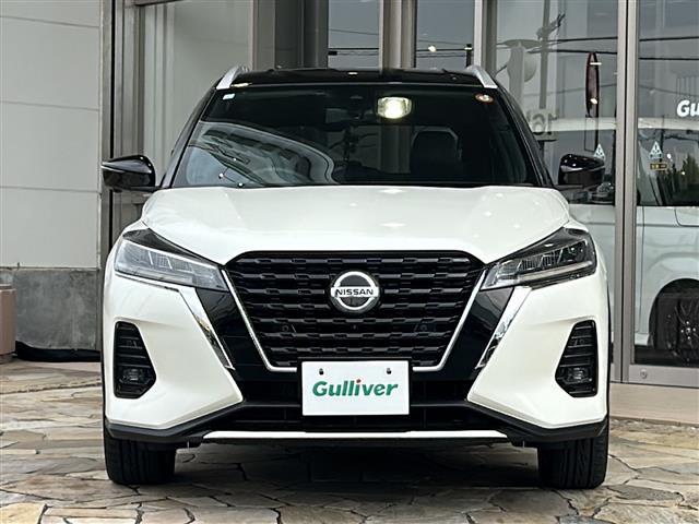 キックス X 純正ナビ アラウンドビューモニター プロパイロット ETC 電動パーキング LEDヘッドライト ツートンカラー ハーフレザー サイドカーテンエアバッグ 衝突被害軽減システム 車線逸脱警報 ソナー(33枚目)