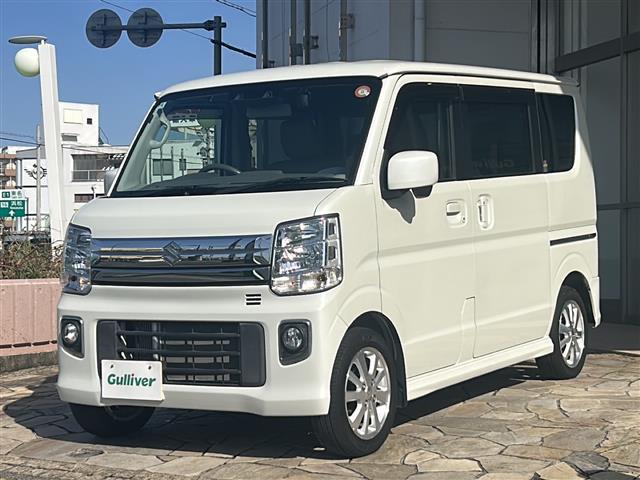 エブリイワゴン PZターボ 社外ナビ 片側パワスラ コーナーセンサー 車線逸脱防止 HIDヘッドライト ETC プッシュスタート オートエアコン ステアリングスイッチ フォグランプ オートライト デュアルカメラブレーキサポート(28枚目)