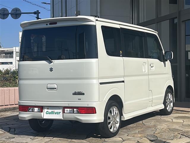 エブリイワゴン PZターボ 社外ナビ 片側パワスラ コーナーセンサー 車線逸脱防止 HIDヘッドライト ETC プッシュスタート オートエアコン ステアリングスイッチ フォグランプ オートライト デュアルカメラブレーキサポート(31枚目)