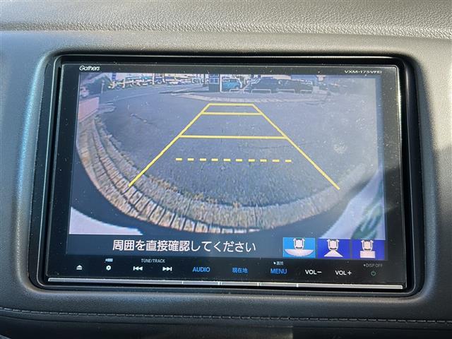 ヴェゼル ハイブリッドＺ・ホンダセンシング　純正ナビ・衝突軽減・レーンキープ・追従クルコン・バックカメラ・ＥＴＣ・ドラレコ・ハーフレザーシート・シートヒーターＤ／Ｎ席・ヒーテッドドアミラー・ルーフレール・ＬＥＤヘッドライト・オートライト（3枚目）