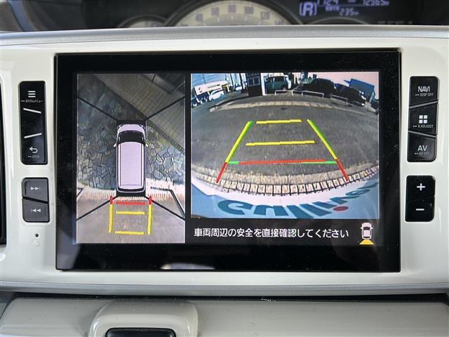 ムーヴキャンバス Gメイクアップ SAII 全方位カメラ 両側パワースライドドア ETC ステアリングリモコン 純正フロアマット スマートキー プッシュスタート 純正ホイールキャップ 盗難防止装置 オートライト アイドリングストップ 横滑り防止(4枚目)