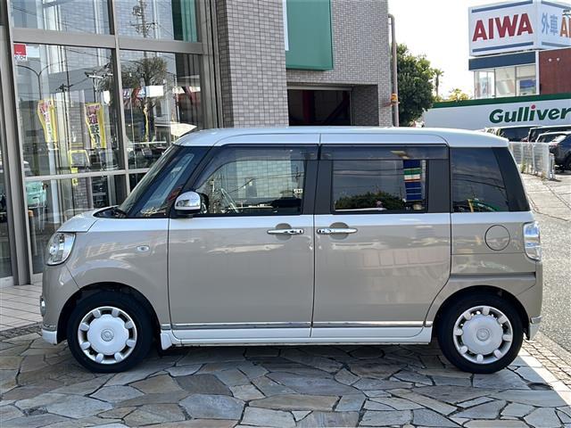 ムーヴキャンバス Gメイクアップ SAII 全方位カメラ 両側パワースライドドア ETC ステアリングリモコン 純正フロアマット スマートキー プッシュスタート 純正ホイールキャップ 盗難防止装置 オートライト アイドリングストップ 横滑り防止(34枚目)