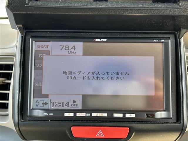Ｎ－ＢＯＸ Ｇ　イクリプスナビ　ワンセグ　ＣＤ　ＥＴＣ　横滑り防止装置　プッシュスタート　オートエアコン　ハロゲンライト　純正ホイールキャップ　純正フロアマット　マニュアルレベリング　パワーウィンドウ（運転席オート）（2枚目）