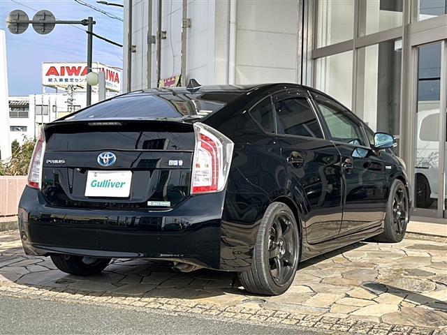 プリウス S ナビ スマートキー クルーズコントロール オートライト プッシュスタート ワンセグテレビ スペアキー有 社外18インチアルミホイール ステアリングスイッチ オートエアコン(35枚目)