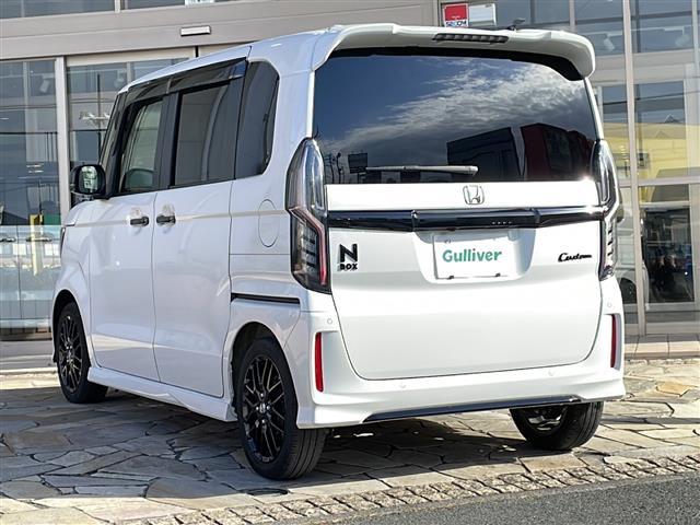 Ｎ－ＢＯＸカスタム Ｌターボ　スタイル＋ブラック　純正ナビ　バックカメラ　クリアランスソナー　前席シートヒーター　ブラック塗装１５インチアルミ　両側パワスラ　コンビシート　ＬＥＤヘッドライト　ＥＴＣ　電動パーキング　オートライト　フォグランプ（34枚目）