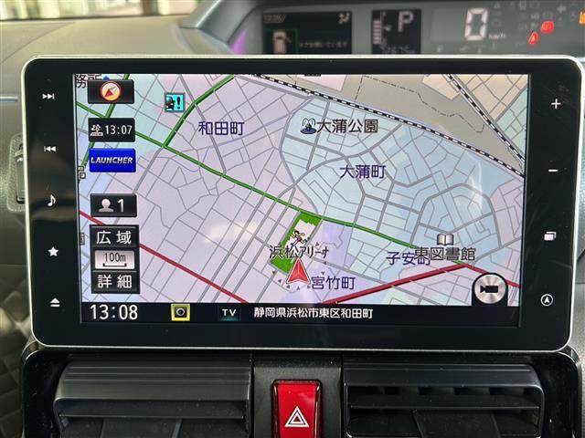 タント カスタムRSセレクション 純正ナビ シートヒーター クルーズコントロール ステアリングスイッチ ドライブレコーダー ETC 両側パワースライドドア ハーフレザーシート プッシュスタート スマートキー バックカメラ 純正アルミ(2枚目)