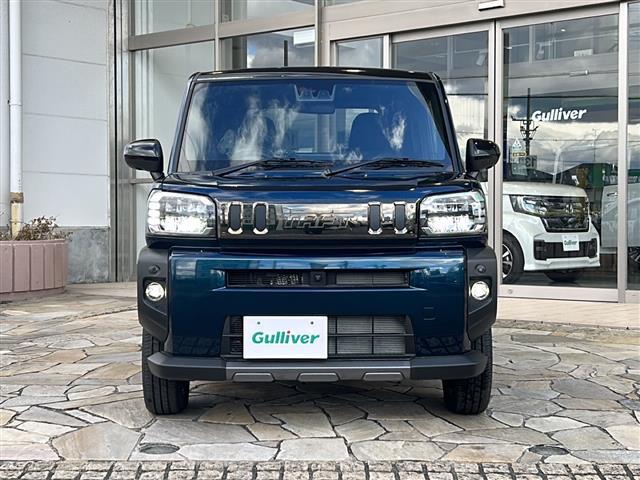 タフト G ダーククロムベンチャー ディスプレイオーディオ パノラマモニター パーキングアシスト スカイフィールトップ ルーフレール 追従クルコン 前席シートヒーター LEDヘッドライト 純正15インチAW 電動パーキング PCS(28枚目)