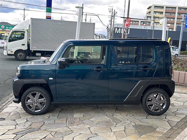 タフト G ダーククロムベンチャー ディスプレイオーディオ パノラマモニター パーキングアシスト スカイフィールトップ ルーフレール 追従クルコン 前席シートヒーター LEDヘッドライト 純正15インチAW 電動パーキング PCS(33枚目)