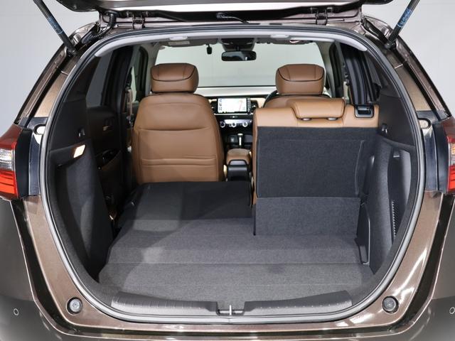 フィット e:HEVリュクス 禁煙車 運転支援機能 衝突軽減ブレーキ LEDヘッドライト 前後ドライブレコーダ先進ライト 障害物センサー 純正9インチナビ バックカメラ Bluetooth接続 ミュージックラック ETC DVD(68枚目)