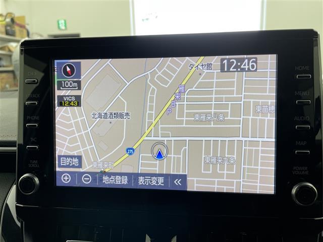 カローラツーリング ハイブリッド　ダブルバイビー　・４ＷＤ／ハイブリット／寒冷地仕様・トヨタセーフティセンス・レーダークルーズコントロール・プリクラッシュセーフティ・ブラインドスポットモニター・純正９インチディスプレイオーディオ・Ｂｌｕｅ（2枚目）