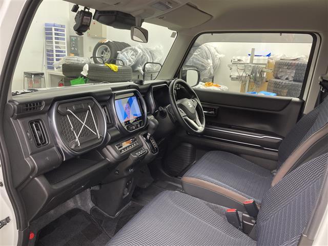 ハスラー Ｊスタイル　ターボ　・４ＷＤ／ターボ・純正ナビ　フルセグ／ＢＴ／ＣＤ／ＤＶＤ／ＵＳＢ・デュアルカメラブレーキサポート・レーダークルーズコントロール・全方位カメラ・パドルシフト・前席シートヒーター・ステアリン（24枚目）