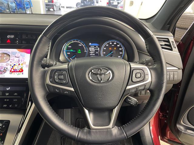 ハリアーハイブリッド プログレス　メタル　アンド　レザーパッケージ　４ＷＤ　／寒冷地仕様／　ＪＢＬ　／純正ＳＤナビ　／トヨタセーフティーセンス　／プリクラッシュセーフティー　／レーダークルーズコントロール　パワーバックドア　パノラミックビューモニター　オートハイビーム（13枚目）