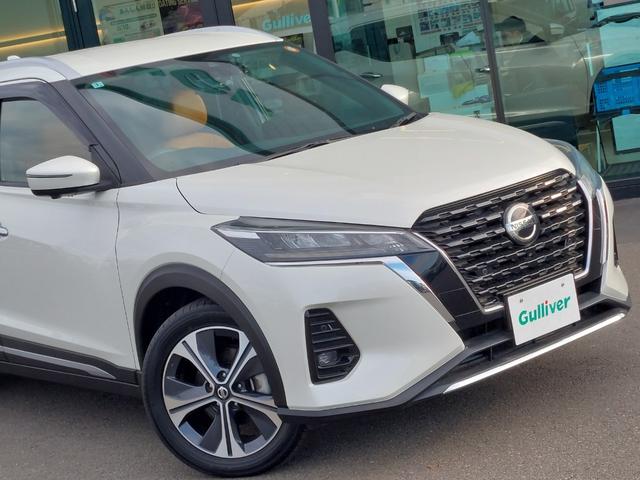 キックス Ｘ　ツートーンインテリアエディション　アラウンドビューモニター　プロパイロット　エマージェンシーブレーキ　純正ナビ　フルセグＴＶ　ＥＴＣ　ドライブレコーダー　革シート　シートヒーター　ステアリングヒーター　純正アルミホイール　スマートキー（64枚目）