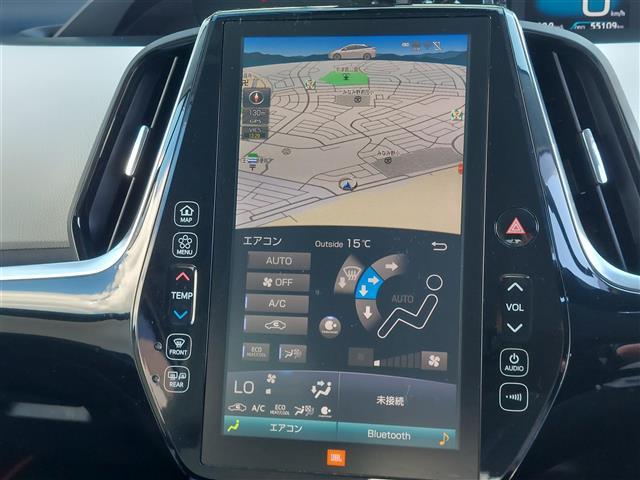 プリウス Aプレミアムツリングセレクション20thアニバLTD 純正11.6インチナビ JBLプレミアムサウンド Bluetooth接続 フルセグTV バックモニター ホワイトレザーシート ドライブレコーダー シートヒーター トヨタセーフティセンス 衝突軽減(3枚目)