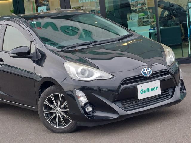 アクア S 純正ナビ フルセグTV バックカメラ シートヒーター プッシュスタート ステアリングスイッチ LEDヘッドライト オートライト ドアバイザー 社外アルミホイール スマートキー 横滑り防止装置 イモビ(68枚目)