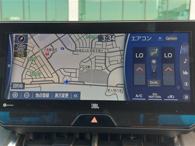 ハリアーハイブリッド Z メーカーOP12.3インチナビ(フルセグTV/Bluetooth/Miracast) JBL 360度モニターHUD BSM LTA ACC パワーバックドア シートヒーター ETC2.0 ACC(3枚目)