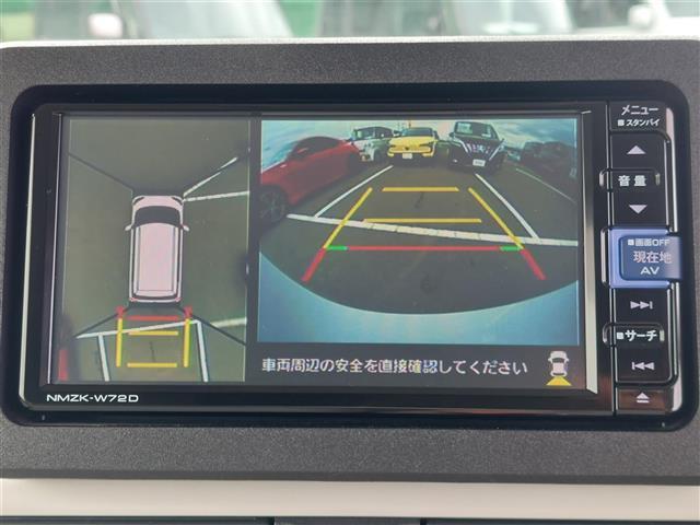 ムーヴキャンバス ストライプスＧ　スマートアシスト３　純正ナビ　パノラミックビューモニター　両側パワースライドドア　ＬＥＤヘッドライト　ドライブレコーダー　ＥＴＣ　全周囲　ＢＬＵＥＴＯＯＴＨ　前後障害物センサー　アイドルストップ　ＰＳ（2枚目）