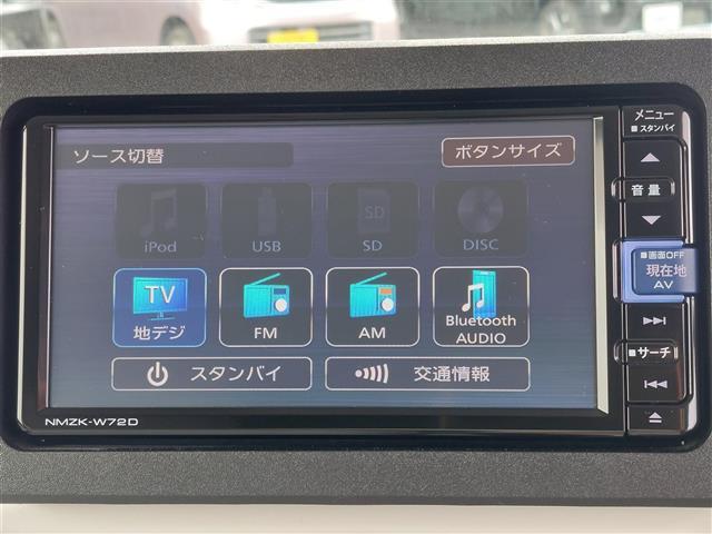 ムーヴキャンバス ストライプスＧ　スマートアシスト３　純正ナビ　パノラミックビューモニター　両側パワースライドドア　ＬＥＤヘッドライト　ドライブレコーダー　ＥＴＣ　全周囲　ＢＬＵＥＴＯＯＴＨ　前後障害物センサー　アイドルストップ　ＰＳ（4枚目）