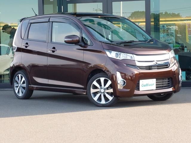 ｅＫカスタム Ｔ　純正ナビ　フルセグＴＶ　バックカメラ　ＥＴＣ　プッシュスタート　ＨＩＤヘッドライト　オートライト　ドアバイザー　電動格納ドアミラー　純正フロアマット　１５インチ純正アルミホイール　スマートキー　Ｓキー（69枚目）