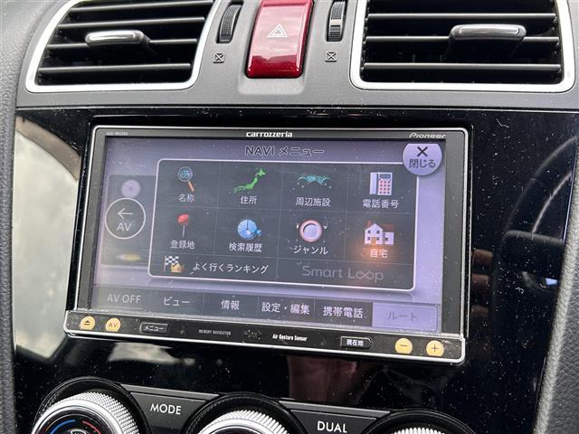 フォレスター 2.0i-L アイサイト アイサイトcarrozzeriaナビ【MDV-D502BT】(Bluetooth/フルセグTV/CD/DVD/USB)バックカメラETC4WDレーダークルーズコントロールリモコンキーオ 記録簿付 ナビ(4枚目)