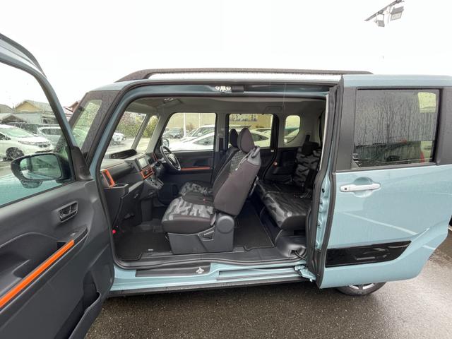 タント ファンクロス 純正ナビ 全方位カメラ ドラレコ 衝突軽減ブレーキ 両側電動スライドドア アイドリングストップ LEDライト フォグランプ コーナーセンサー ルーフレール 後席サンシェード シートヒーター 地デジ(47枚目)