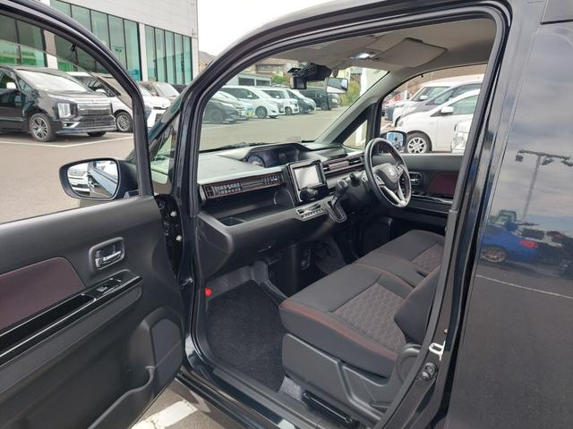 ワゴンRスティングレー ハイブリッドT スズキセーフティサポート クルーズコントロール パドルシフト ヘッドアップディスプレイ 社外ナビ フルセグTV バックカメラ ETC 前後ドライブレコーダー 運転席シートヒーター 純正アルミホイール(35枚目)