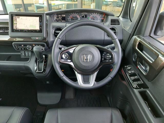 Ｎ－ＢＯＸカスタム Ｇ・ＥＸターボホンダセンシング　ワンオーナー　衝突被害軽減ブレーキ　純正ナビ　・ＦＭ／ＡＭ／ＣＤ／ＤＶＤ／フルセグＴＶ／Ｂｌｕｅｔｏｏｔｈ　両側パワースライドドア　ＥＴＣ　バックカメラ　ハーフレザーシート　Ｄ／Ｎシートヒーター　ＡＣ（26枚目）