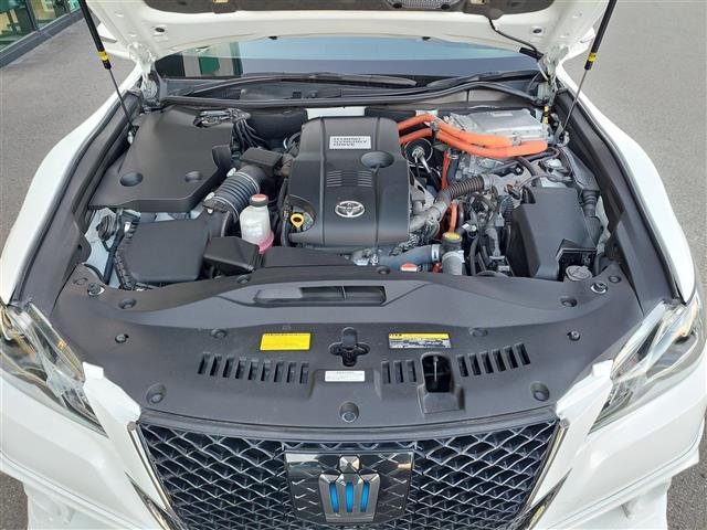 クラウンハイブリッド アスリートS ブラックスタイル サンルーフ 純正ナビ パノラミックビューモニター ROJAMフルエアロ ROJAM4本出マフラー レーダークルーズコントロール キセノンヘッドライト レザーシート シートヒーター セーフティセンス(41枚目)