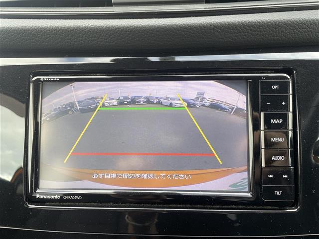 エクストレイル ２０Ｘ　４ＷＤ　社外メモリナビ　フルセグ　バックカメラ　ＥＴＣ　パワーテールゲート　ルーフレール　エマージェンシーブレーキ　コーナーセンサー　スマートキー　アイドリングストップ　純正１８インチＡＷ　ＶＳＡ（3枚目）