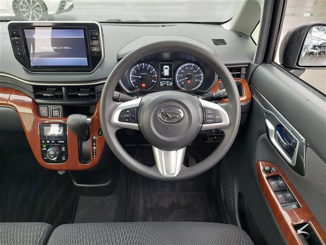 ムーヴ カスタム　Ｘ　ハイパーＳＡＩＩ　スマートアシスト２　純正８インチナビ　社外ドライブレコーダー　バックカメラ　ＥＴＣ　ＵＳＢ　ＨＤＭＩ　　　純正フロアマット　純正アルミホイール　ドアバイザー　ＬＥＤヘッドライト　ブレーキサポート（7枚目）