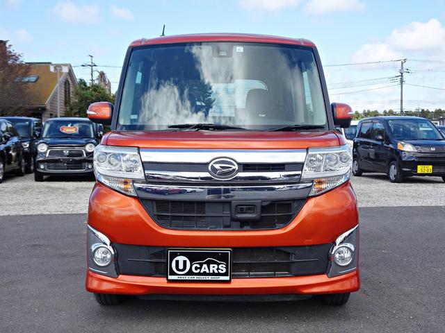 タント カスタムX SAII スローパー 電動ウィンチ SDナビ DVD フルセグ バックカメラ USB BT音楽 スマートキー ETC Aライト 両側電動スライドドア Aストップ 衝突軽減 LEDライト フォグ 純正14AW(8枚目)