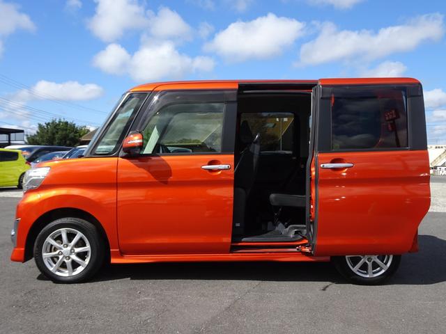 タント カスタムX SAII スローパー 電動ウィンチ SDナビ DVD フルセグ バックカメラ USB BT音楽 スマートキー ETC Aライト 両側電動スライドドア Aストップ 衝突軽減 LEDライト フォグ 純正14AW(56枚目)