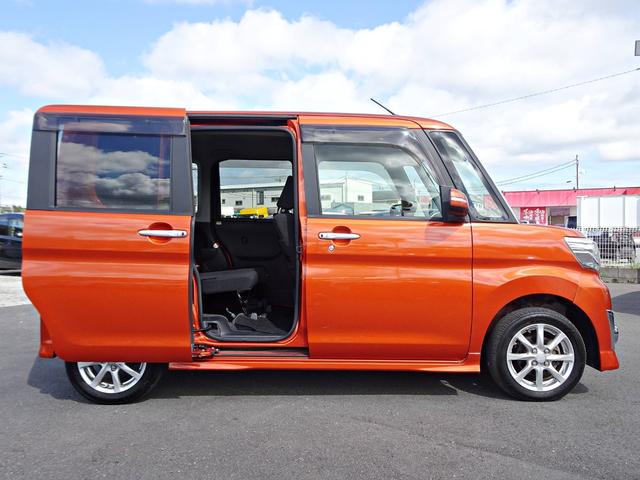 タント カスタムX SAII スローパー 電動ウィンチ SDナビ DVD フルセグ バックカメラ USB BT音楽 スマートキー ETC Aライト 両側電動スライドドア Aストップ 衝突軽減 LEDライト フォグ 純正14AW(58枚目)