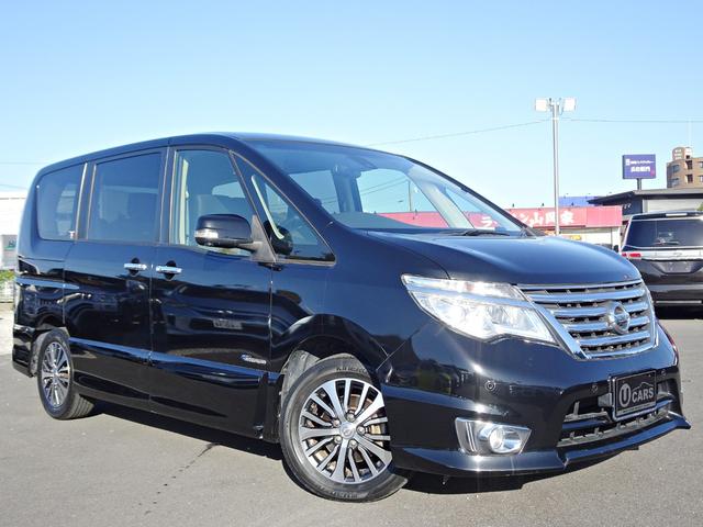 セレナ ハイウェイスター Vセレクション+セーフティ SHV 禁煙車 SDナビ DVD 音楽録音 フルセグ 全周囲カメラ BT音楽 後席モニター スマキー ETC Aライト クルコン ステアリモコン 両側電動スライド 衝突軽減 車線逸脱 LED フォグ 16AW(9枚目)