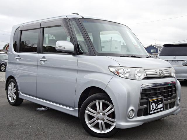 タント カスタムRS 後期 禁煙車 ターボ SDナビ DVD再生 フルセグ バックカメラ AUX BT音楽 スマートキー オートエアコン 左電動ドア HIDライト フォグ 純正15AW タイミングチェーン(9枚目)