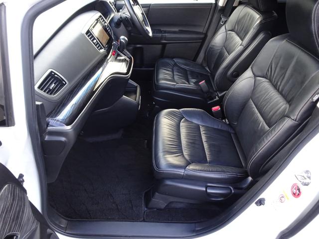 オデッセイ アブソルート・EX 車検整備2年付 禁煙 ナビ フルセグ F&Bカメラ BT音楽 HDMI スマキー ETC Aライト クルコン ステリモ 電動シート 本革 シートヒータ 両側電動 後席モニタ 衝突軽減 BSM LED(14枚目)