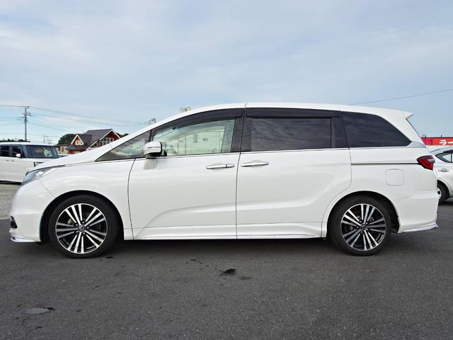 オデッセイ アブソルート・EX 車検整備2年付 禁煙 ナビ フルセグ F&Bカメラ BT音楽 HDMI スマキー ETC Aライト クルコン ステリモ 電動シート 本革 シートヒータ 両側電動 後席モニタ 衝突軽減 BSM LED(57枚目)