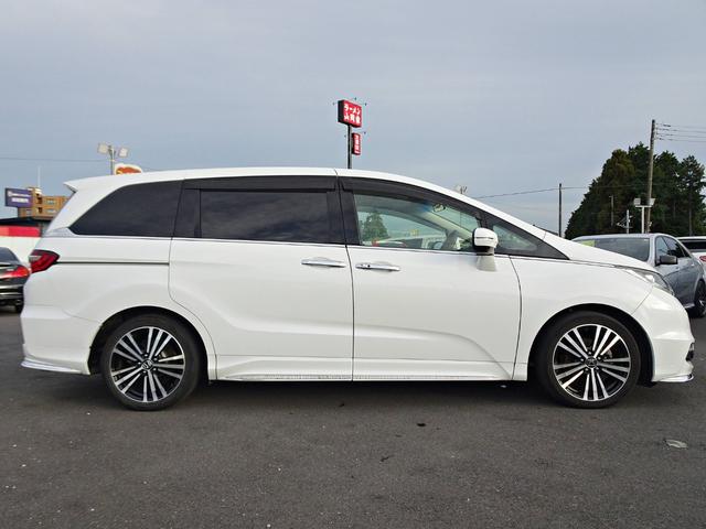 オデッセイ アブソルート・EX 車検整備2年付 禁煙 ナビ フルセグ F&Bカメラ BT音楽 HDMI スマキー ETC Aライト クルコン ステリモ 電動シート 本革 シートヒータ 両側電動 後席モニタ 衝突軽減 BSM LED(59枚目)