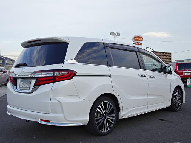 オデッセイ アブソルート・EX 車検整備2年付 禁煙 ナビ フルセグ F&Bカメラ BT音楽 HDMI スマキー ETC Aライト クルコン ステリモ 電動シート 本革 シートヒータ 両側電動 後席モニタ 衝突軽減 BSM LED(63枚目)