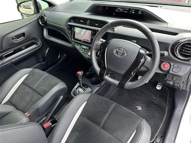 アクア Ｇ　Ｇ’ｓ　社外ナビ☆ＣＤ／ＤＶＤ／ＤＴＶ／Ｂｌｕｅｔｏｏｔｈ☆スマートキー☆プッシュスタート　☆ＬＥＤオートライト☆Ｇｓ専用アルミホイール☆Ｇｓ専用シート☆ＥＴＣ☆ドアバイザー（17枚目）