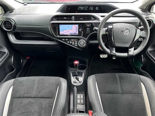アクア Ｇ　Ｇ’ｓ　社外ナビ☆ＣＤ／ＤＶＤ／ＤＴＶ／Ｂｌｕｅｔｏｏｔｈ☆スマートキー☆プッシュスタート　☆ＬＥＤオートライト☆Ｇｓ専用アルミホイール☆Ｇｓ専用シート☆ＥＴＣ☆ドアバイザー（24枚目）
