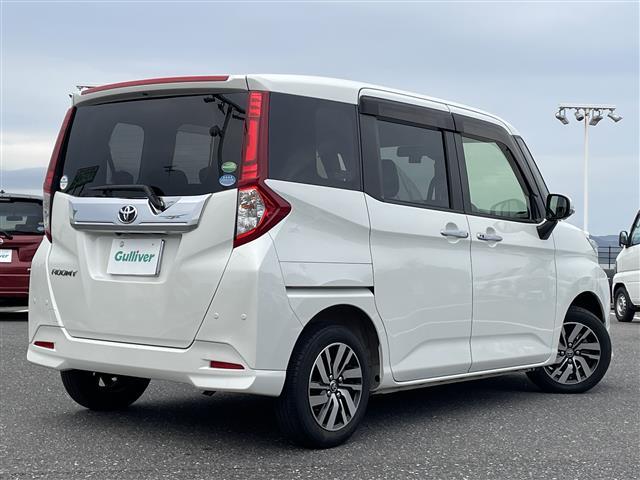 ルーミー カスタムＧ　純正ナビ（ＡＭ／ＦＭ／Ｂｌｕｅｔｏｏｔｈ／ＣＤ／ＤＶＤ）／フルセグテレビ／全方位カメラ／両側パワースライドドア／クルーズコントロール／コーナーセンサー／純正アルミホイール／オートマチックハビーム（32枚目）