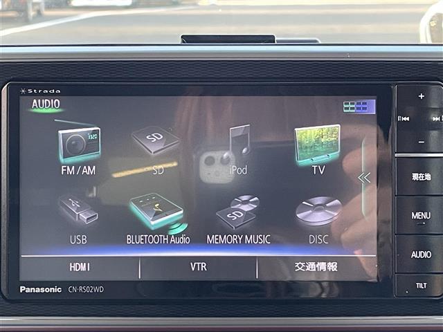 キャスト スポーツＳＡＩＩ　社外ナビ（ＣＮ－ＲＳ０２ＷＤ）／ＡＭ／ＦＭ／ＳＤ／ｉＰｏｄ／ＵＳＢ／ＣＤ／ＤＶＤ／Ｂｌｕｅｔｏｏｔｈ／フルセグＴＶ／バックカメラ／ＥＴＣ／革ステアリング／シートヒーター（Ｄ席）／アイドリングストップ（5枚目）