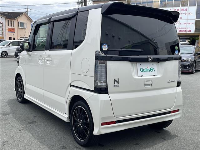 Ｎ－ＢＯＸカスタム Ｇ　ターボＳＳパッケージ　禁煙車　衝突軽減ブレーキ　ＨＩＤヘッドライト　純正フォグ　両側パワースライドドア　純正アルミ　純正ナビワンセグＴＶ　バックカメラ　ＥＴＣ　スマートキー　スペアキー　プッシュスタート　スマートキー（44枚目）