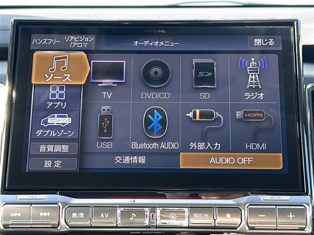 デリカＤ：５ シャモニー　登録済未使用車　ＡＬＰＩＮＥ１１型ナビ　ＡＩＰＩＮＥ１２．８型後席モニター　全周囲カメラ　両側電動　ＢＳＭ　ハンドルヒーター　パワーバックドア　シートヒーター　ＡＣ１００Ｖ充電　ＵＳＢ　ＬＥＤ　禁煙車（6枚目）