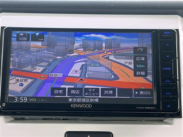 フレアクロスオーバー XG 社外ナビ バックカメラ ミラー型前後ドライブレコーダー シートヒーター オートライト 電動格納ミラー アイドリングストップ 横滑り防止装置 純正フロアマット 純正ドアバイザー ダブルエアバック 禁煙車(3枚目)