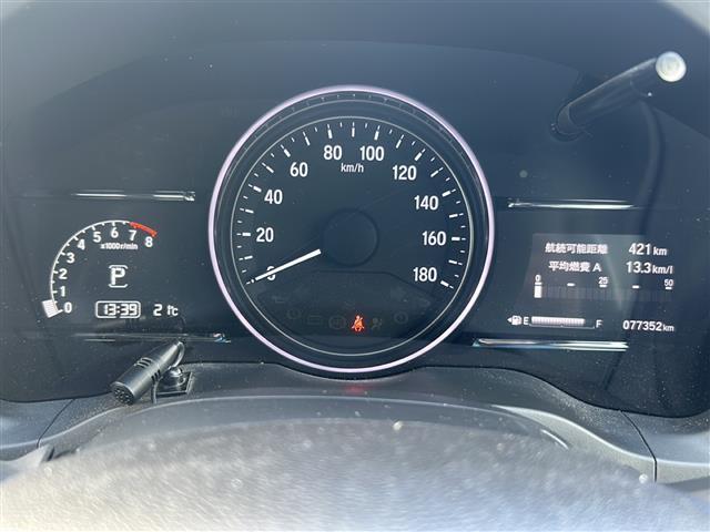 ヴェゼル Ｘ・ホンダセンシング　社外ナビ　バックカメラ　ビルトインＥＴＣ　前後クリアランスソナー　スペアキー　ドラレコ　ＵＳＢ給電　追従クルーズコントロール　レーンキープアシスト　ＬＥＤオートライト　電動格納ミラー　純正ＡＷ　禁煙車（15枚目）