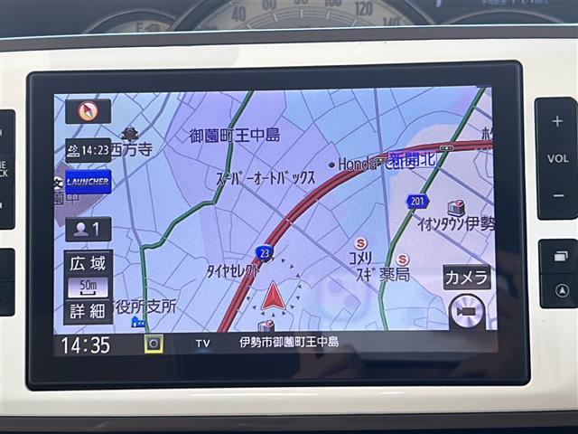 ムーヴキャンバス GメイクアップVS SAIII 純正SD8型ナビ 両側パワースライドドア バックカメラ 全周囲カメラ シートヒーター 純正前方ドラレコ スマートキー ETC USB給電 ステアリングリモコン オートライト 禁煙車(3枚目)